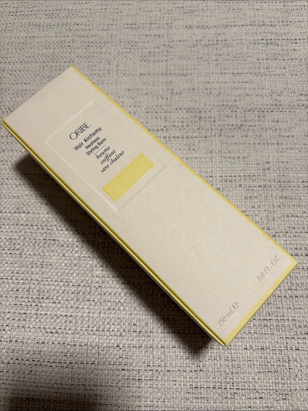 Oribe Hair Alchemy Styling Balm — Cream & Yellow Box